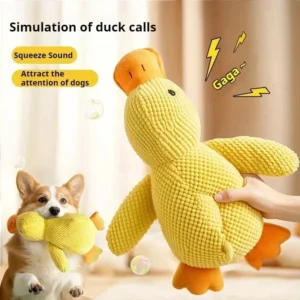 Pet Dog Chew Toys Calming Duck Indestructible Dog Engaging Squeaky Sound Toys UK