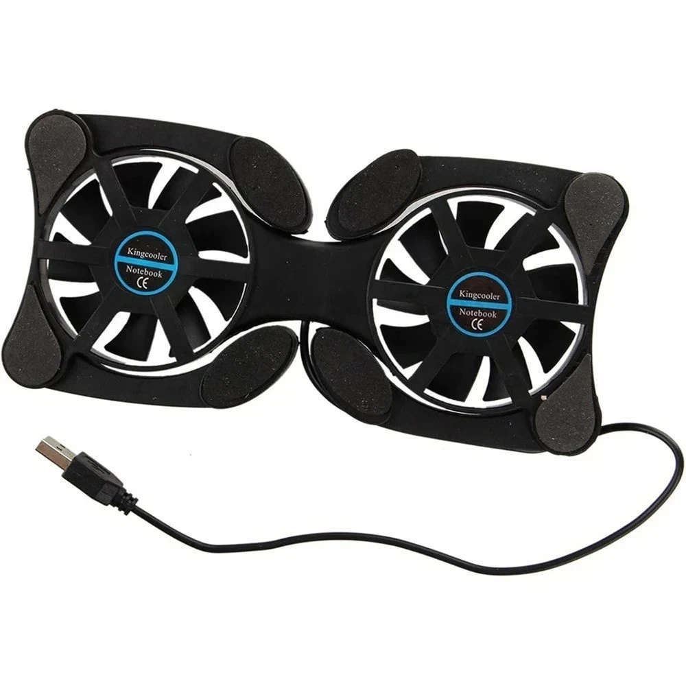 Foldable USB Fan Stand Notebook Cooler Radiator Quiet - Image 5