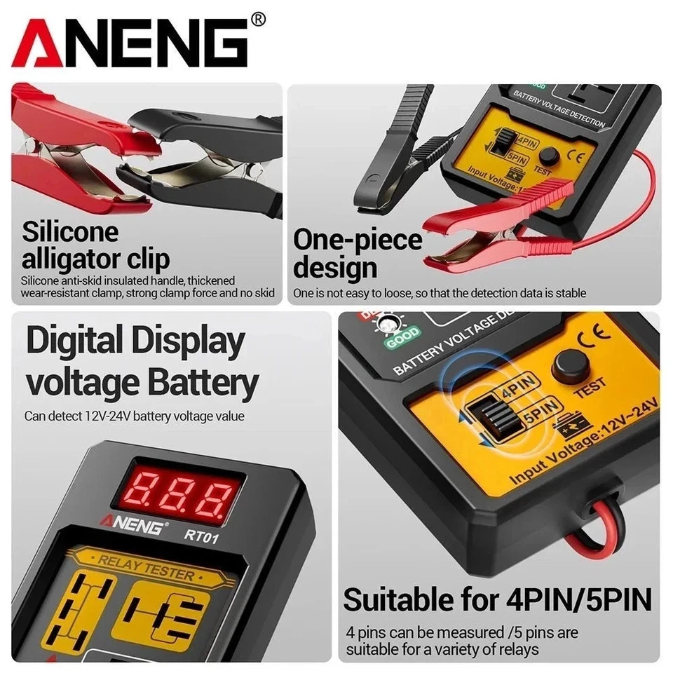 Universal Electronic Automotive Relay Tester For Car Auto Battery Check 12V UK - Image 3