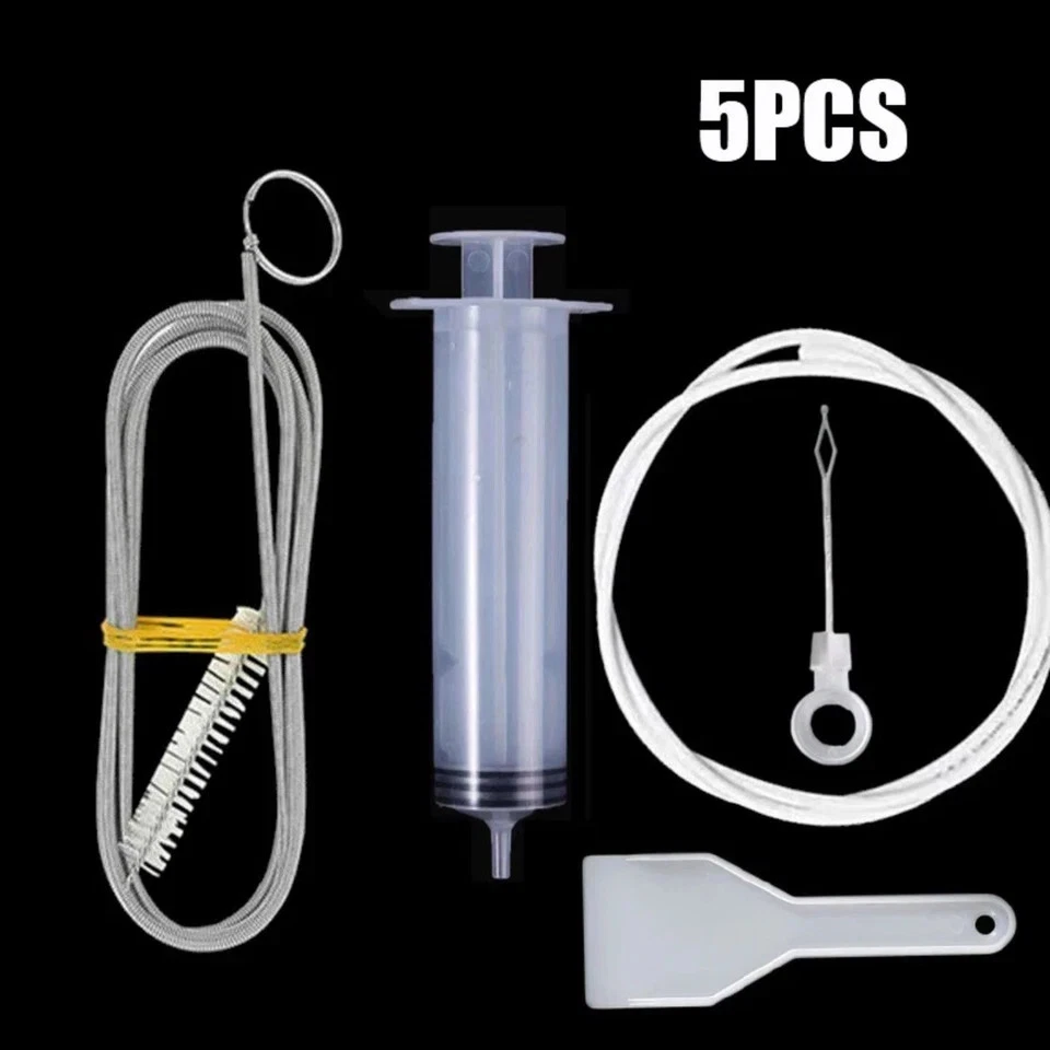 5Pcs/Set Fridge Drain Unblocker Cleaner Flexible Drain Hole Clog Remover Tool - Image 3