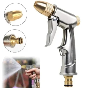Car High Pressure Water Spray Gun Metal Brass Nozzle Lawn Wash Hose Pipe Garden