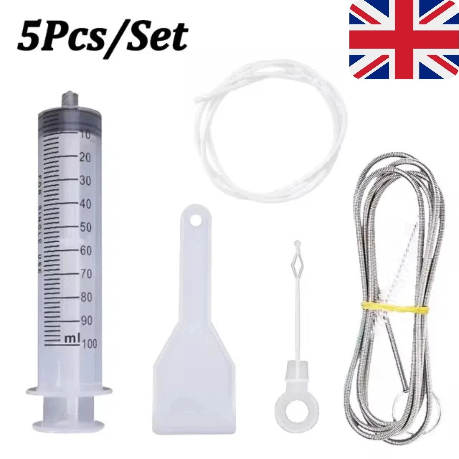 5Pcs/Set Fridge Drain Unblocker Cleaner Flexible Drain Hole Clog Remover Tool