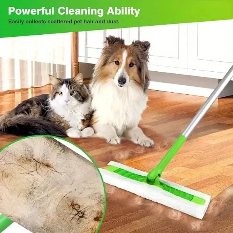 100x Dry Sweeping Disposable Cloths, Mop Refill Compatible Sweeper - Image 4