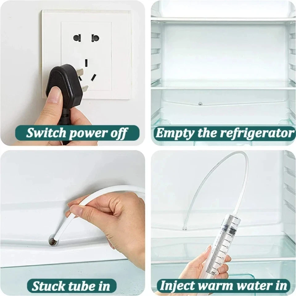 5Pcs/Set Fridge Drain Unblocker Cleaner Flexible Drain Hole Clog Remover Tool - Image 4