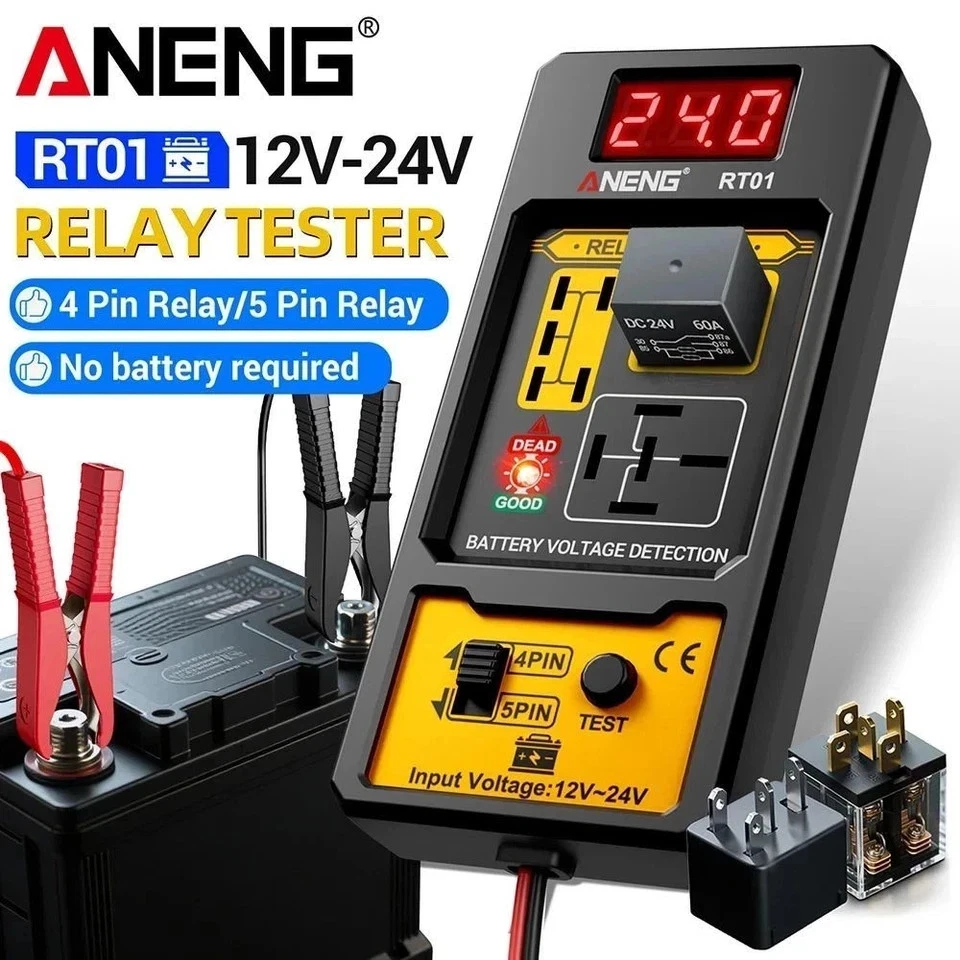 Universal Electronic Automotive Relay Tester For Car Auto Battery Check 12V UK - Image 5
