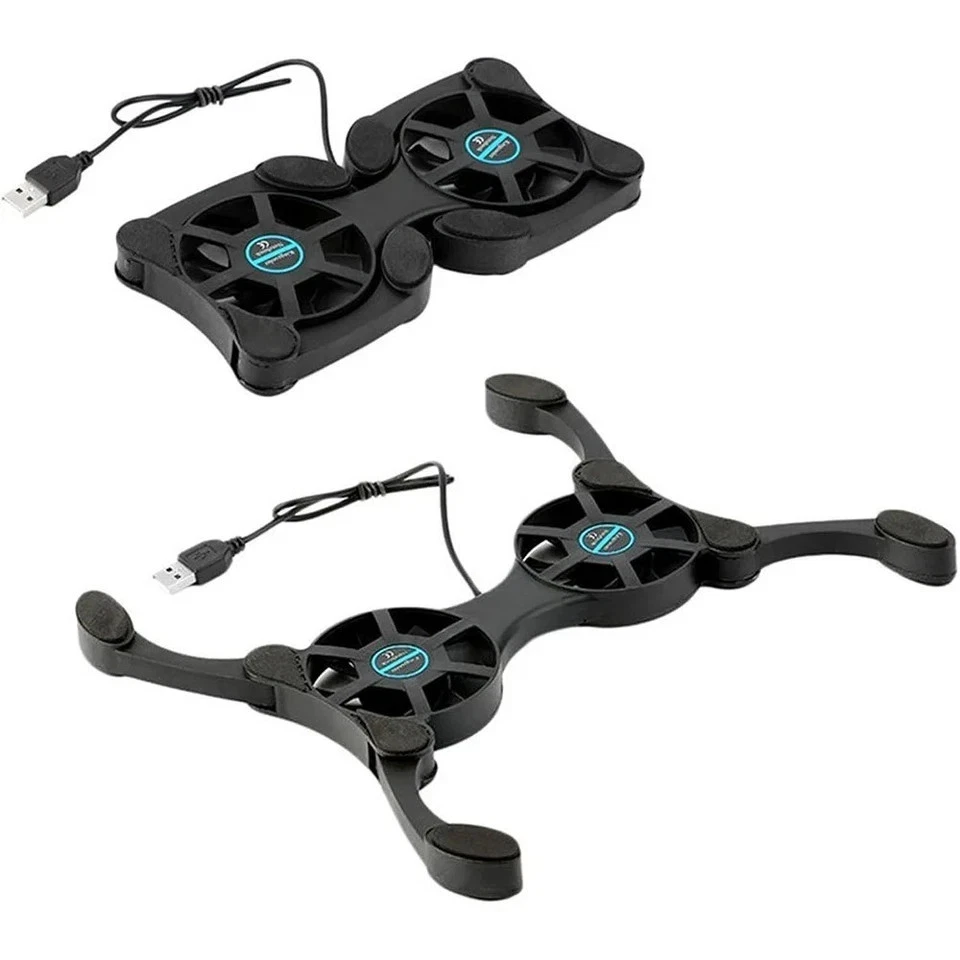 Foldable USB Fan Stand Notebook Cooler Radiator Quiet - Image 7