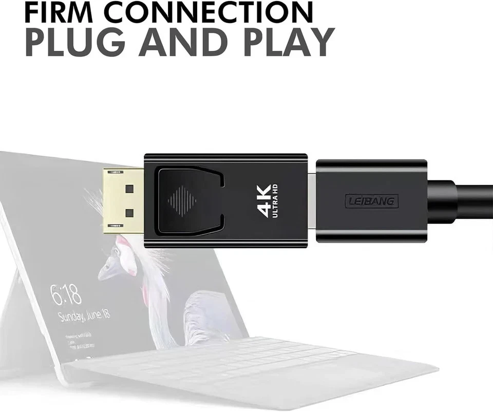 Display Port DP Male To HDMI Female Adapter Converter For 4K HD 1080P HDTV PC UK - Image 6