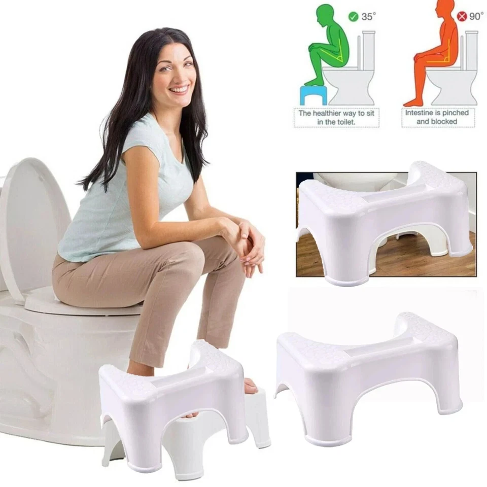 BATHROOM/TOILET SQUATTY STEP STOOL POTTY SQUAT AID FOR CONSTIPATION PILES RELIEF - Image 6