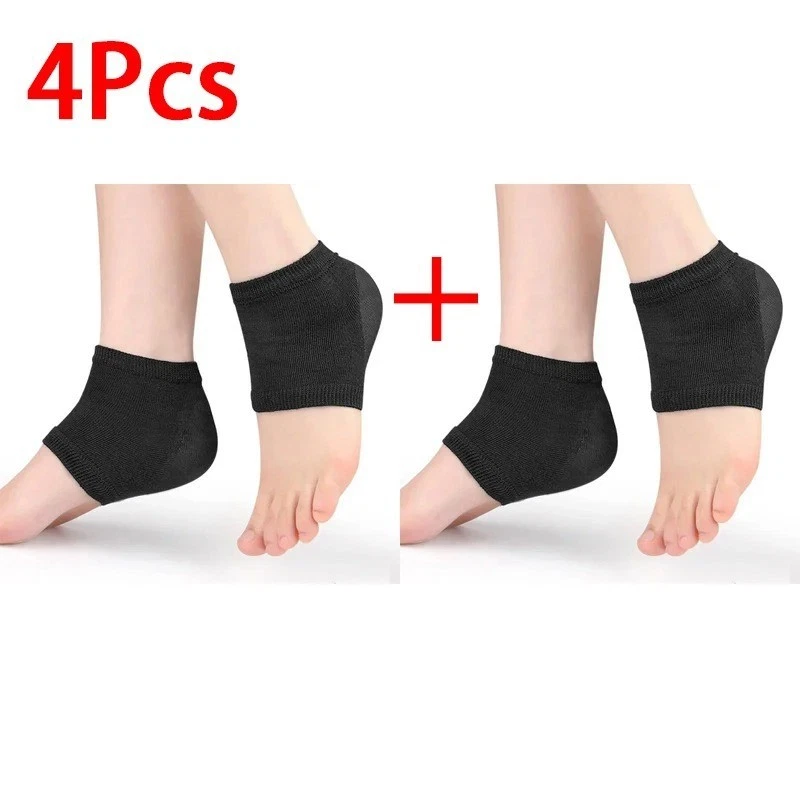 2PCS Gel Heel Protector Sleeves for Plantar Fasciitis Support