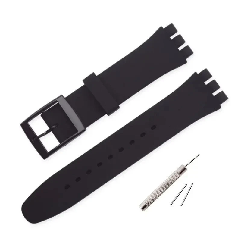 Rubber Silicone Watch Strap for Swatch | 16mm–20mm UK