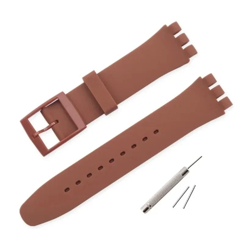 Rubber Silicone Watch Strap for Swatch | 16mm–20mm UK