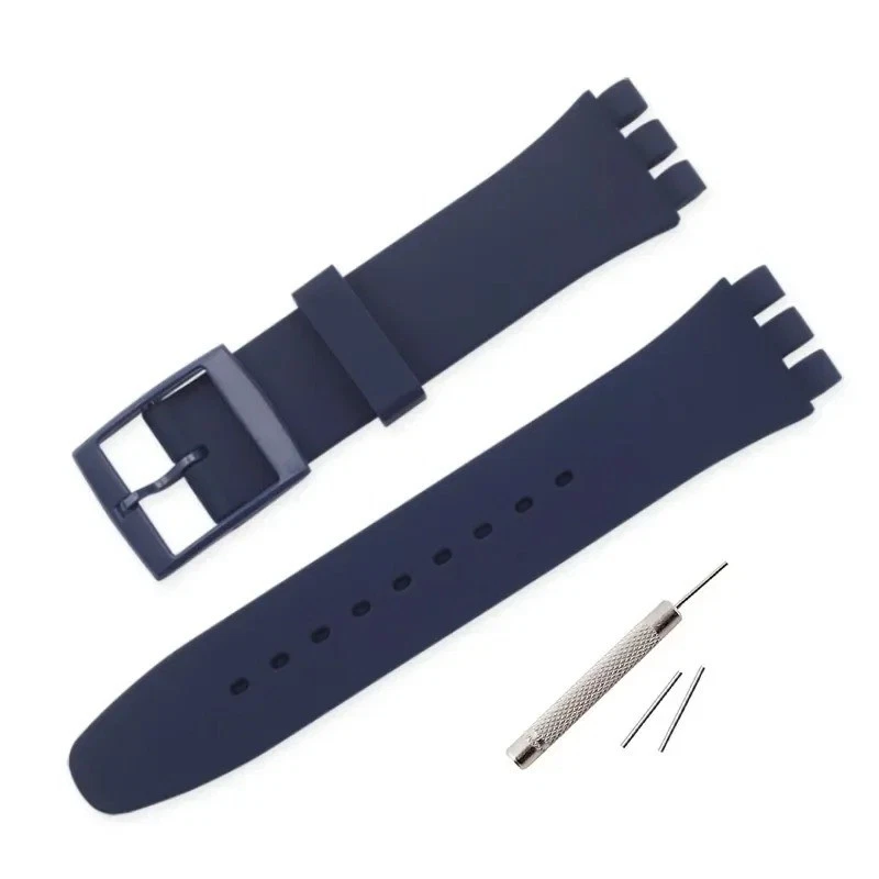 Rubber Silicone Watch Strap for Swatch | 16mm–20mm UK