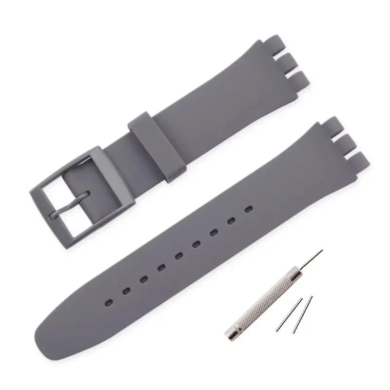 Rubber Silicone Watch Strap for Swatch | 16mm–20mm UK