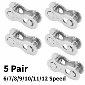 5 Pairs Bike Chain Quick Links for 6–11 Speed Bikes