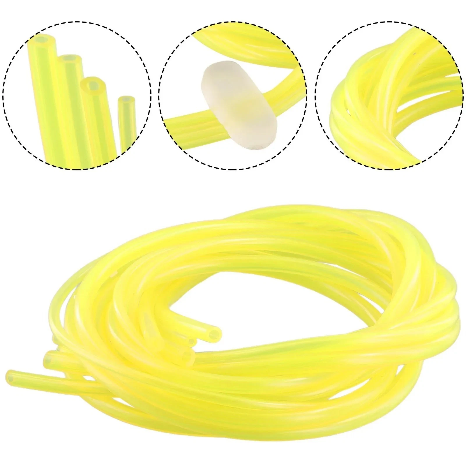 4 Sizes Petrol Fuel Line Hose Set for Strimmers & Chainsaws