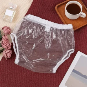Adult Waterproof PVC Incontinence Pants | Clear Protective Underwear UK