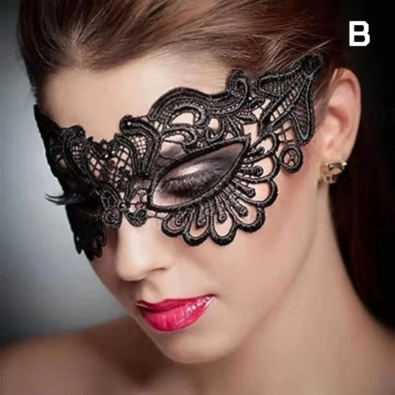 Women’s Lace Masquerade Eye Mask | Halloween Party Mask UK - Image 3