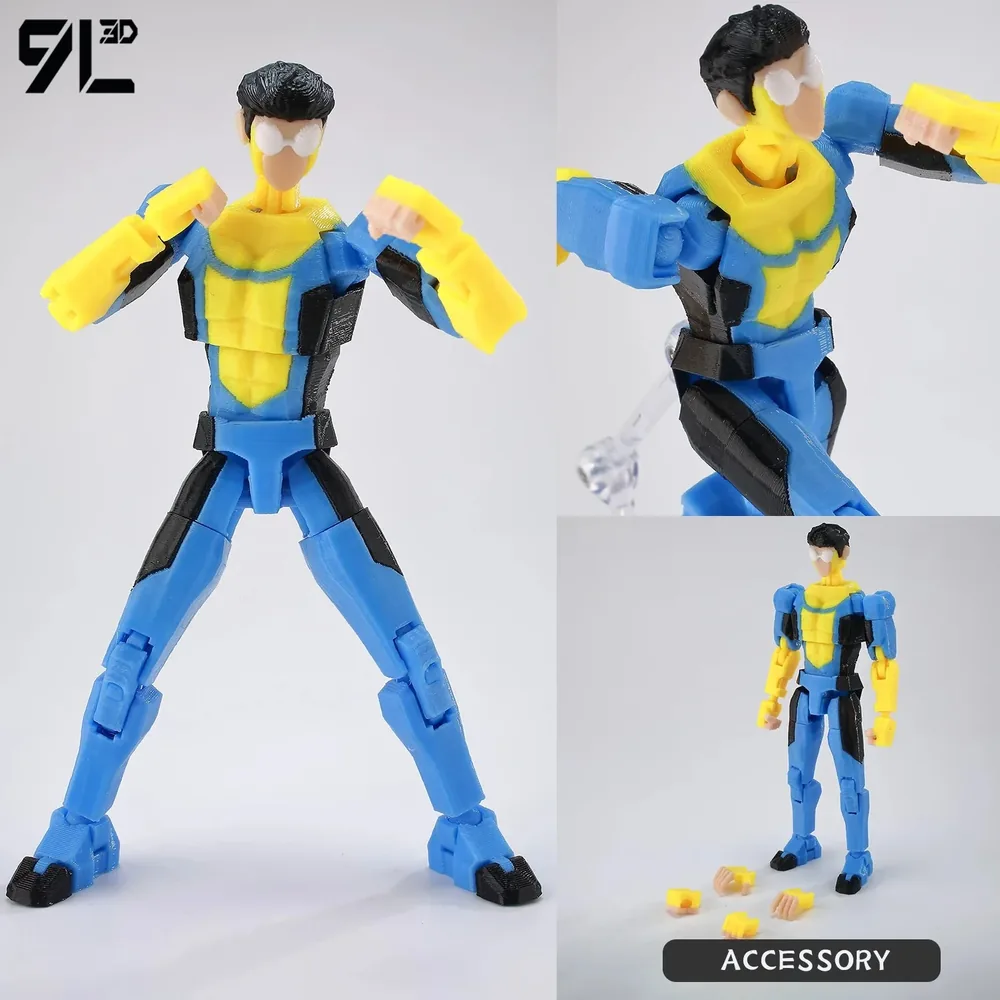 9L3D T13 Mark Grayson Action Figure | 14cm 3D Printed Poseable Collectible UK - Image 36