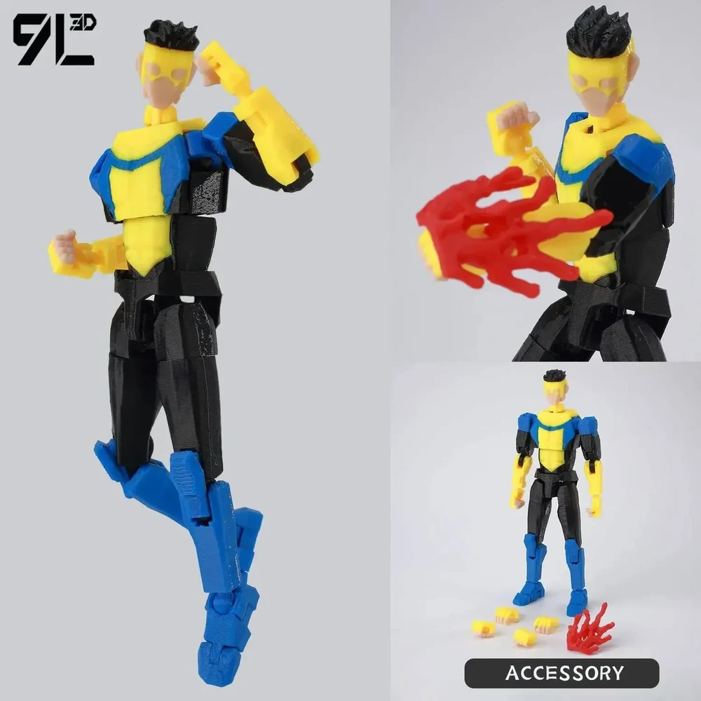 9L3D T13 Mark Grayson Action Figure | 14cm 3D Printed Poseable Collectible UK - Image 35