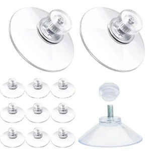5/10X Suction Cup Hooks for Window & Glass | 25–53mm UK