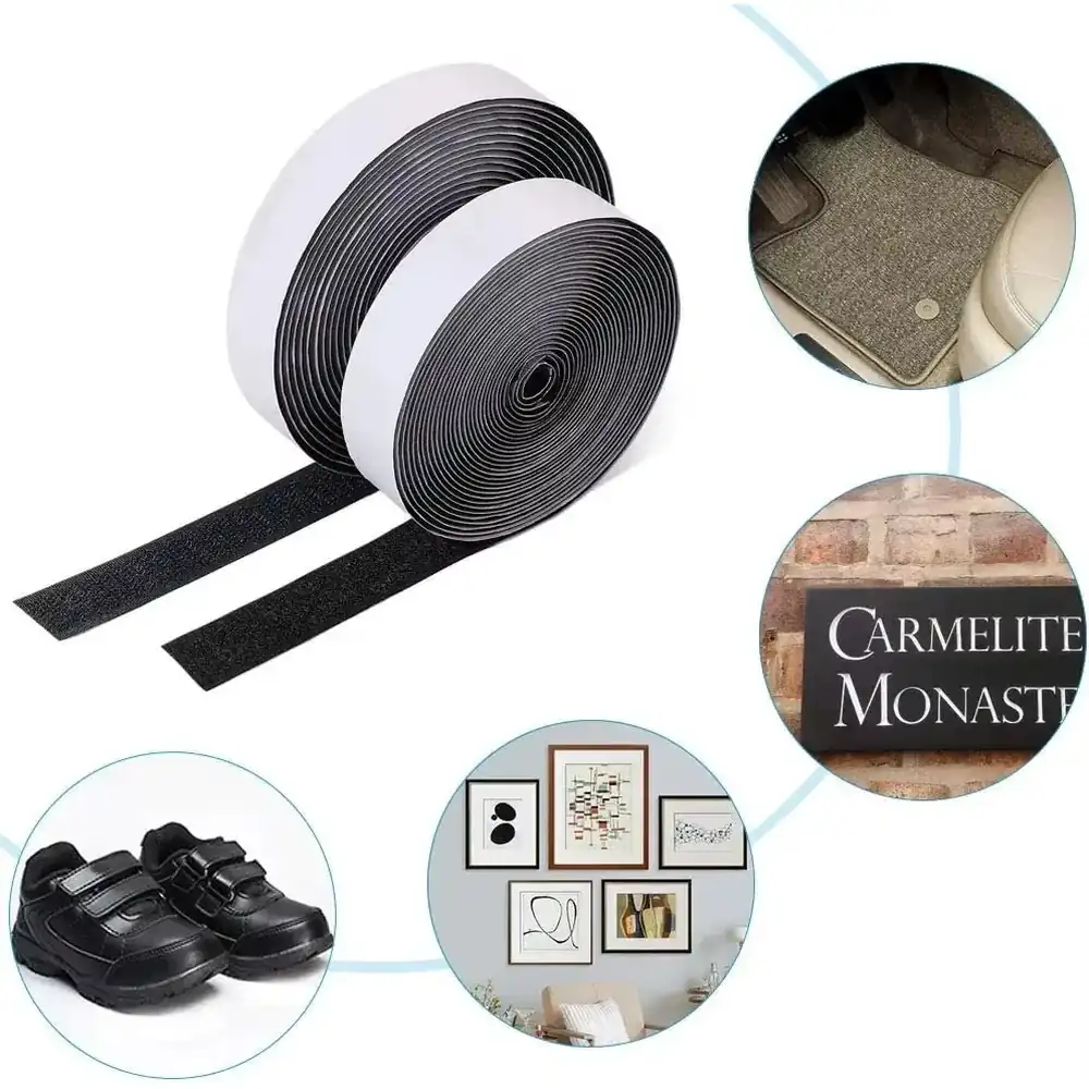 Self-Adhesive Hook & Loop Fastener Tape Strips UK
