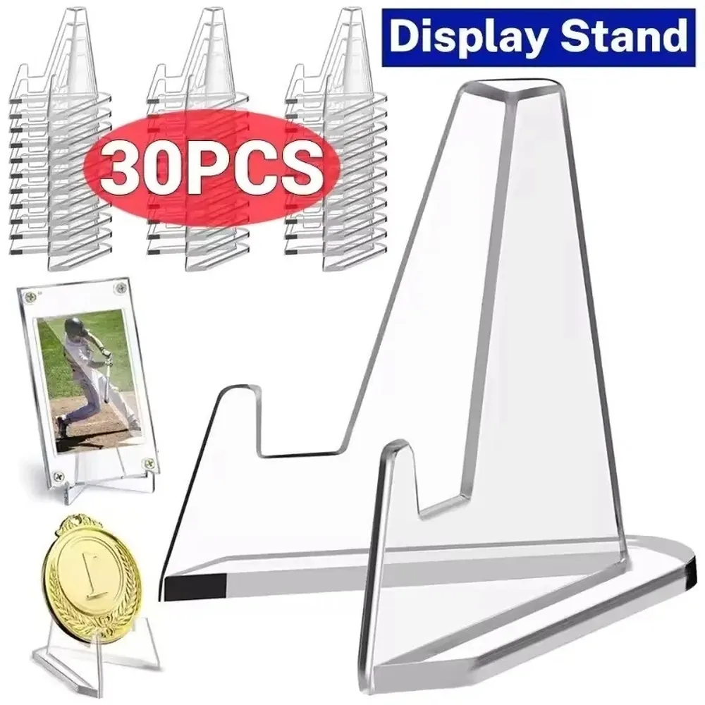 30PCS Acrylic Trading Card Display Stands for PSA Slabs & Toploaders UK