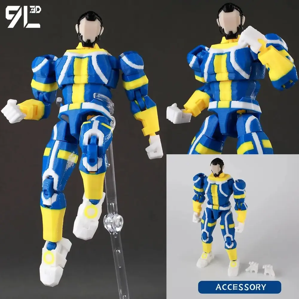 9L3D T13 Mark Grayson Action Figure | 14cm 3D Printed Poseable Collectible UK - Image 39