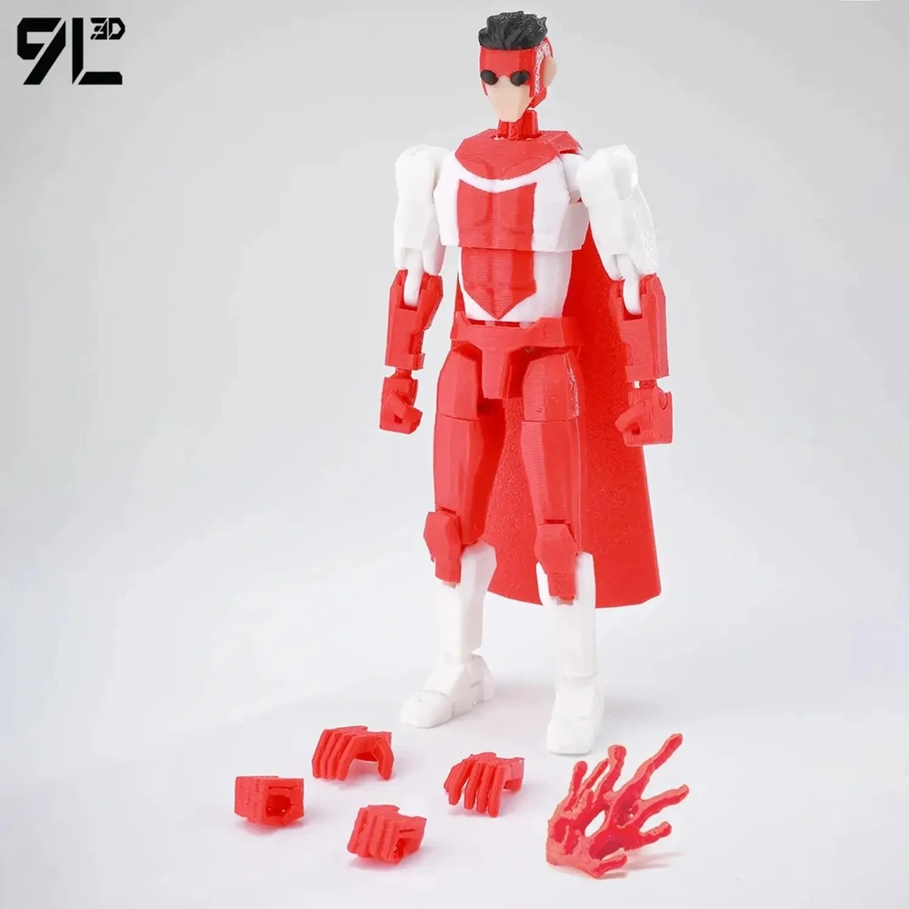 9L3D T13 Mark Grayson Action Figure | 14cm 3D Printed Poseable Collectible UK - Image 7