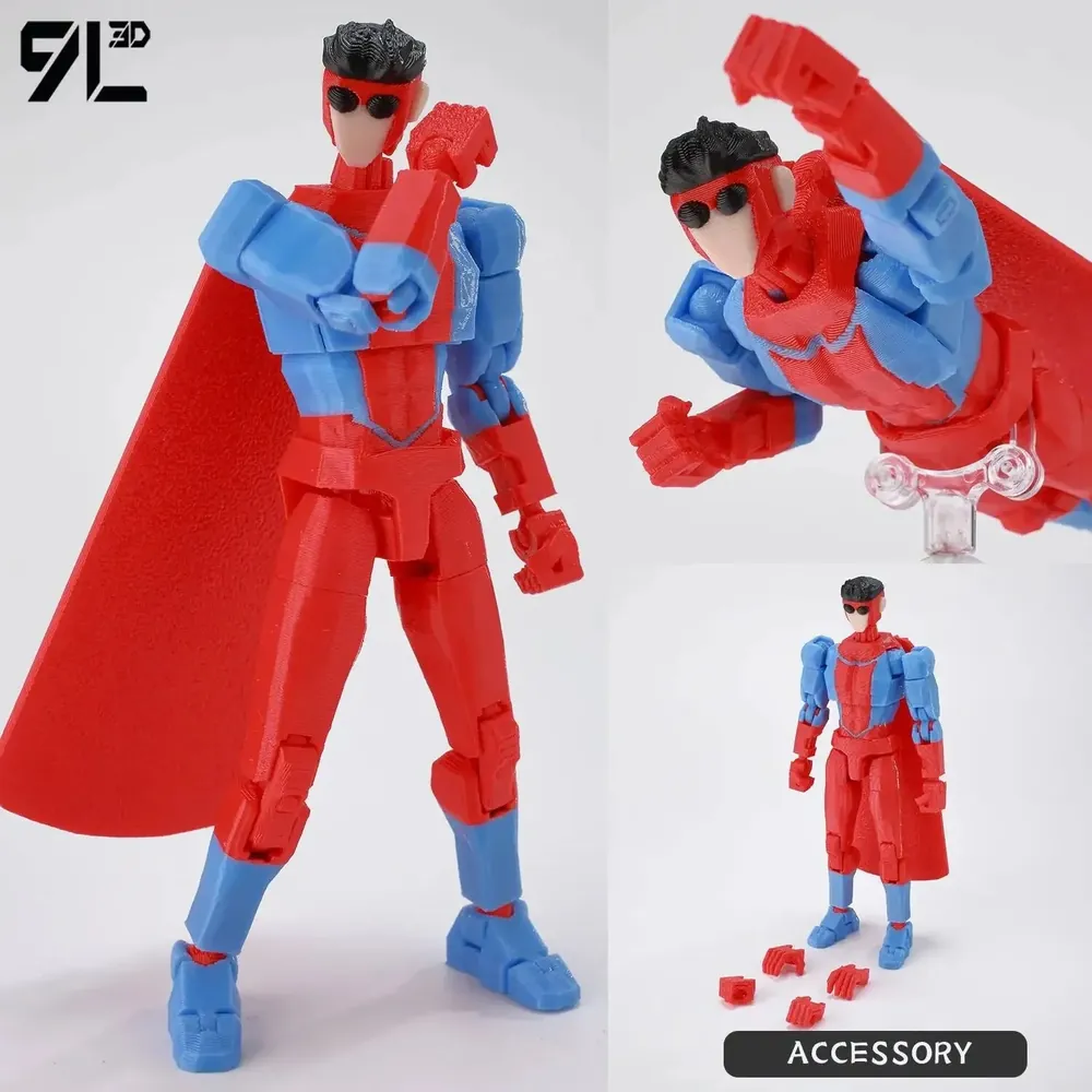 9L3D T13 Mark Grayson Action Figure | 14cm 3D Printed Poseable Collectible UK - Image 12