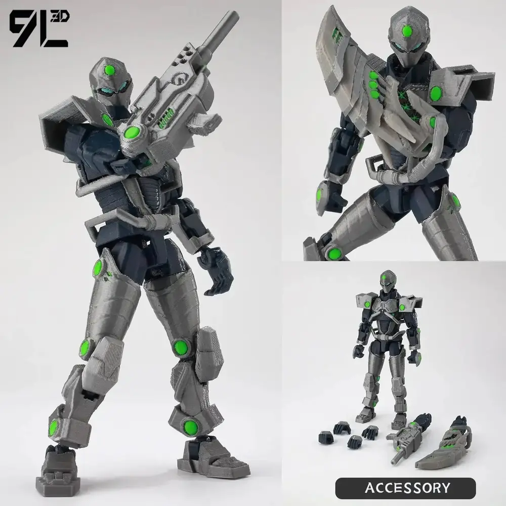 9L3D T13 Mark Grayson Action Figure | 14cm 3D Printed Poseable Collectible UK - Image 17