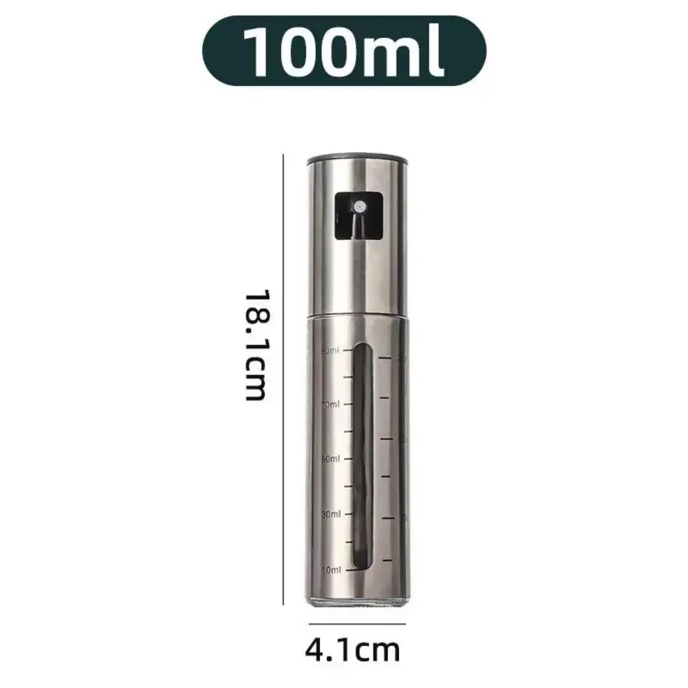 100ml Stainless Steel Olive Oil Sprayer | Refillable Press Pump Kitchen Oil Spray Bottle - Image 6