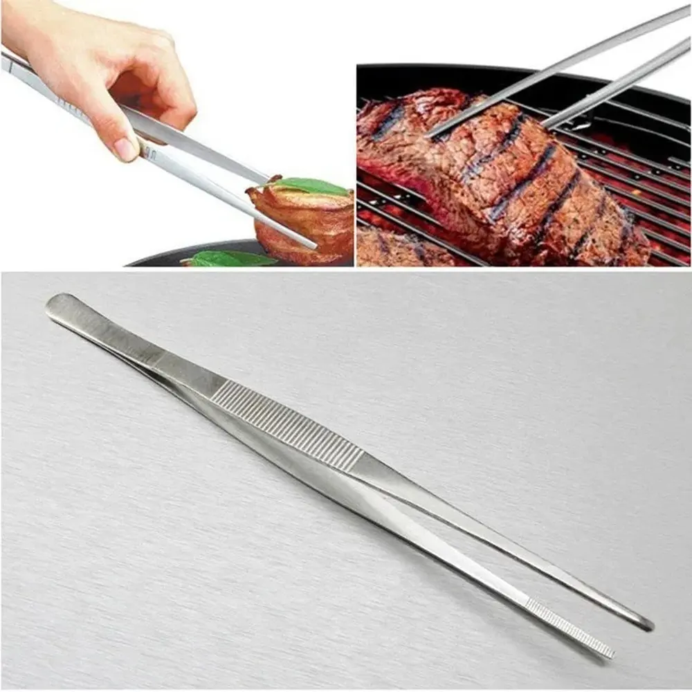 Stainless Steel Cooking Tweezers | Precision Kitchen Tongs 12.5–30cm Uk - Image 4