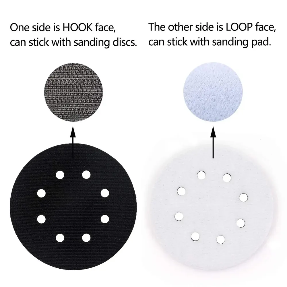 2PCS 125mm 8-Hole Foam Interface Pads for Orbital Sanders - Image 3