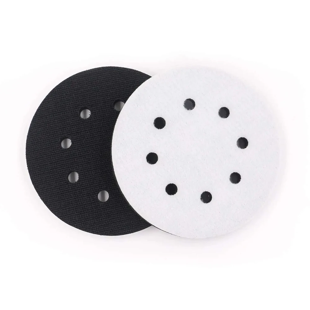 2PCS 125mm 8-Hole Foam Interface Pads for Orbital Sanders - Image 2