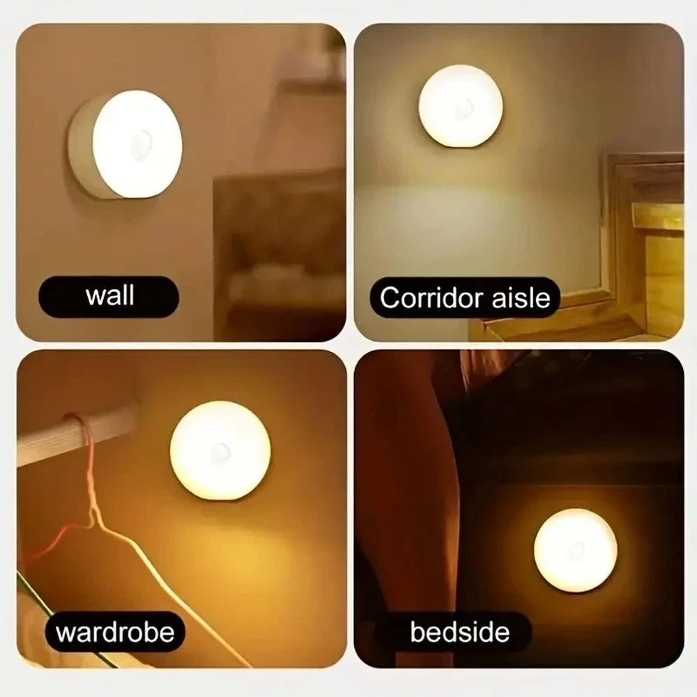 LED Motion Sensor Night Light | USB Rechargeable Magnetic Wall Lamp UK - Image 5