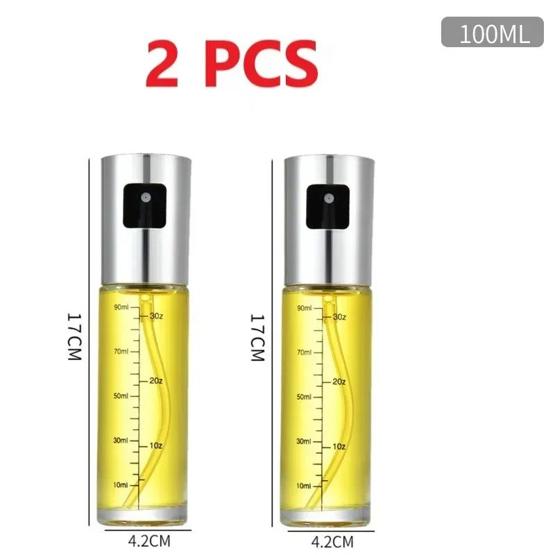 100ml Stainless Steel Olive Oil Sprayer | Refillable Press Pump Kitchen Oil Spray Bottle - Image 13