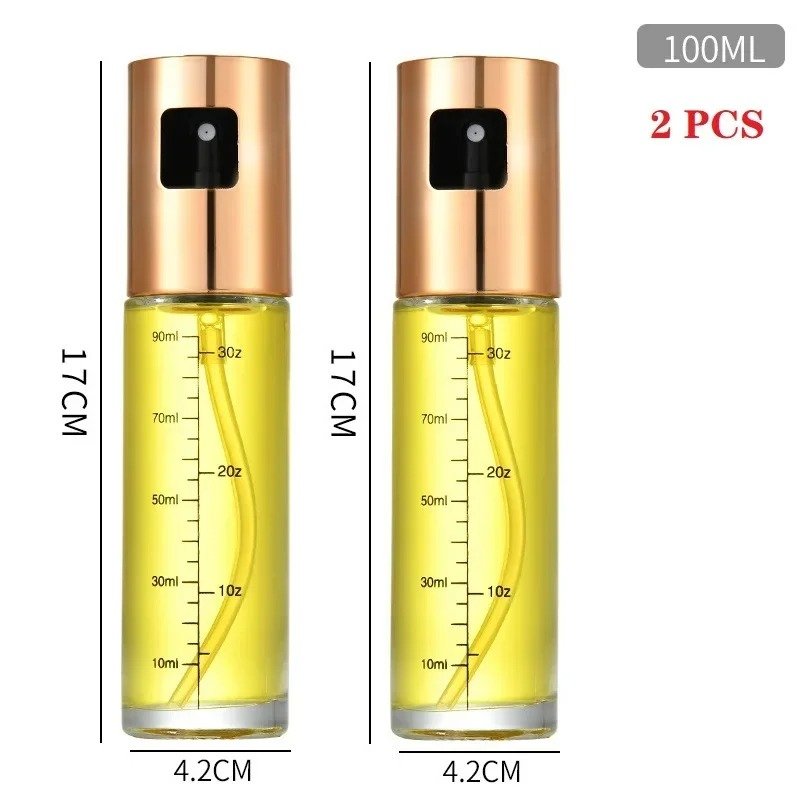 100ml Stainless Steel Olive Oil Sprayer | Refillable Press Pump Kitchen Oil Spray Bottle - Image 12